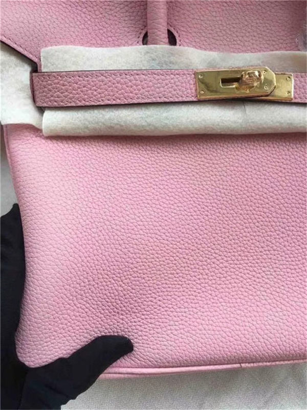 Hermes Birkin 25/30/35cm Bag Calfskin Silver/Gold Metal In Pink High