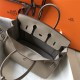 Hermes Birkin 25/30/35cm Bag Calfskin Silver/Gold Metal In Tourterelle High