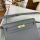 Hermes Kelly Danse 22cm Evercolor WAX Gris Meyer Gold Metal High