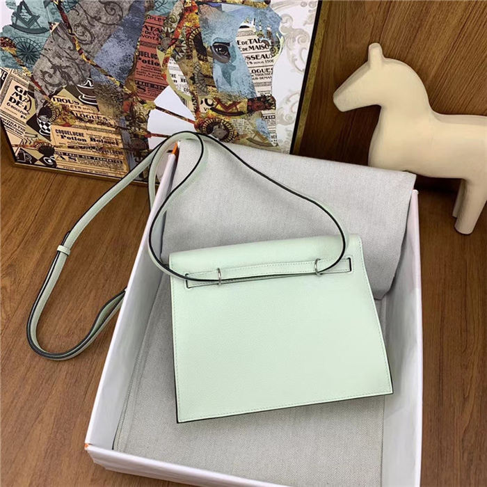 Hermes Kelly Danse 22cm Evercolor WAX Vert Fizz Silver Metal High