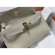 Hermes Kelly Elan 27cm Goatskin Craie Gold-Metal WAX High