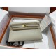 Hermes Kelly Elan 27cm Goatskin Craie Gold-Metal WAX High