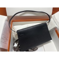 Hermes Kelly Elan 27cm Goatskin Black Gold-Metal WAX High