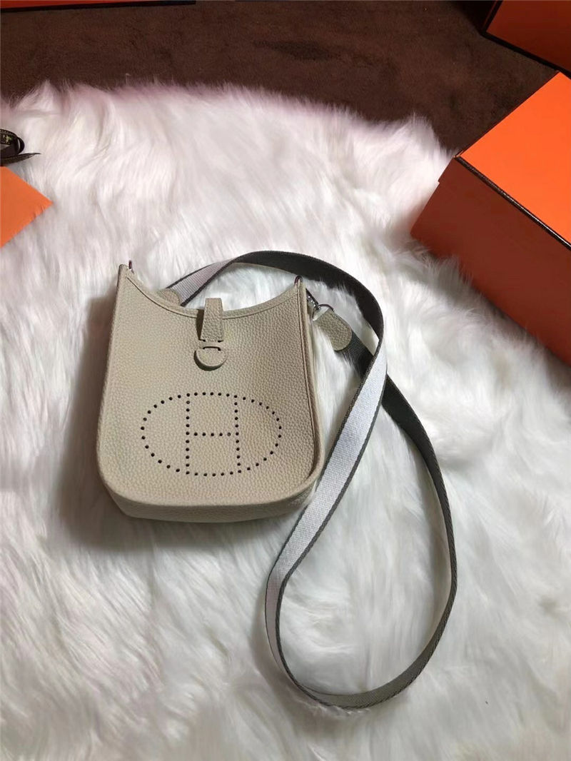 Hermes Evelyne III TPM Mini Bag Calfskin In Gris Tourterelle High