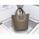 Hermes In-The-Loop 18 Handbag WAX Etoupe grey Gold-Metal High