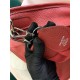 Hermes Evelyne III PM Bag Clemence Leather In Red High