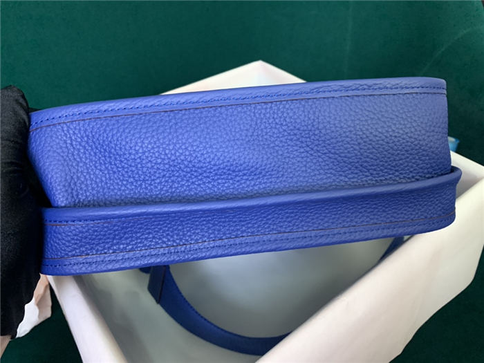 Hermes Evelyne III PM Bag Clemence Leather In Royal Blue High