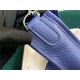 Hermes Evelyne III PM Bag Clemence Leather In Royal Blue High