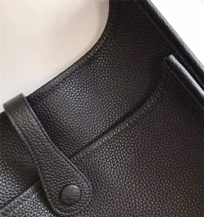 Hermes Evelyne III PM Bag Calfskin In Black High