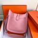 Hermes Evelyne III PM Bag Calfskin In Pink High