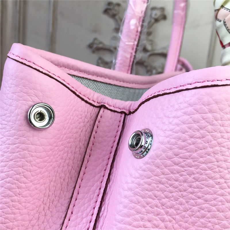 Hermes Garden Party 30/36 Bag Togo Calfskin In Pink High