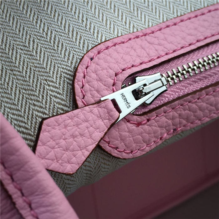 Hermes Garden Party 30/36 Bag Togo Calfskin In Pink High