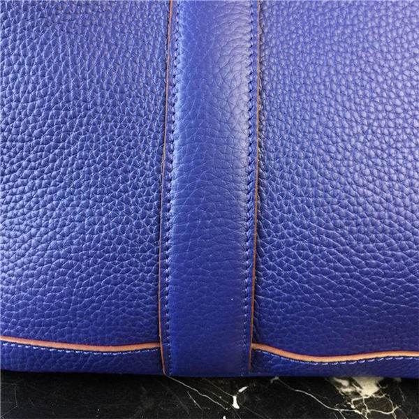 Hermes Garden Party 30/36 Bag Togo Calfskin In Royal Blue High