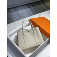 Hermes Garden Party 30/36 Bag Togo Calfskin In Craie High