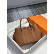 Hermes Garden Party 30/36 Bag Togo Calfskin In Gold High