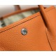 Hermes Garden Party 30/36 Bag Togo Calfskin In Orange High