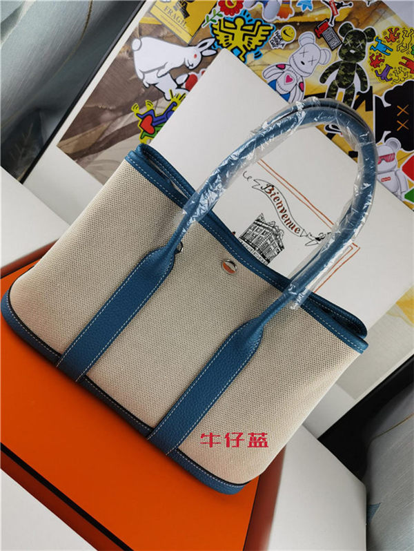 Hermes Garden Party 30/36 Bag Canvas&Togo WAX High