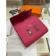 Hermes Constance Compact Wallet Epsom Leather Fuchsia High