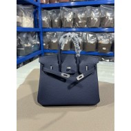 Hermes Birkin 25/30/35cm Bag Togo Leather In Bleu Obscur WAX High