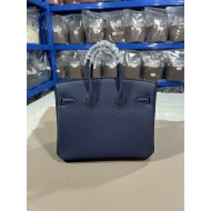 Hermes Birkin 25/30/35cm Bag Togo Leather In Bleu Obscur WAX High