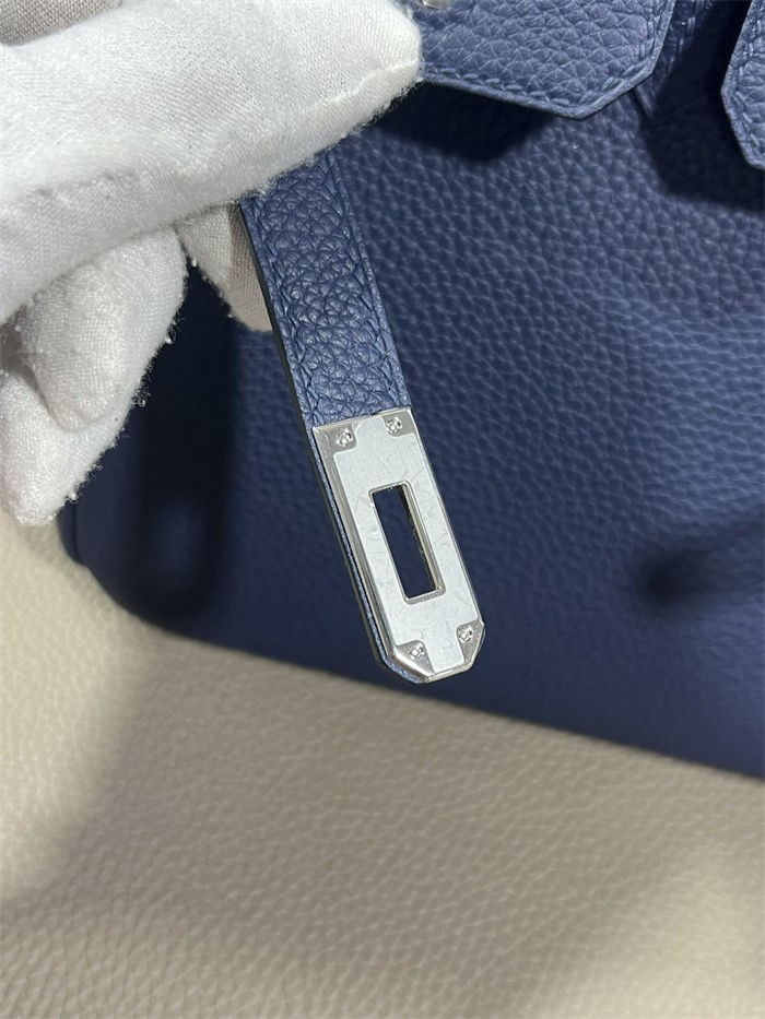 Hermes Birkin 25/30/35cm Bag Togo Leather In Bleu Obscur WAX High