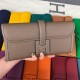 Hermes Jige Elan 29 Clutch Bag Epsom Leather WAX Etoupe High