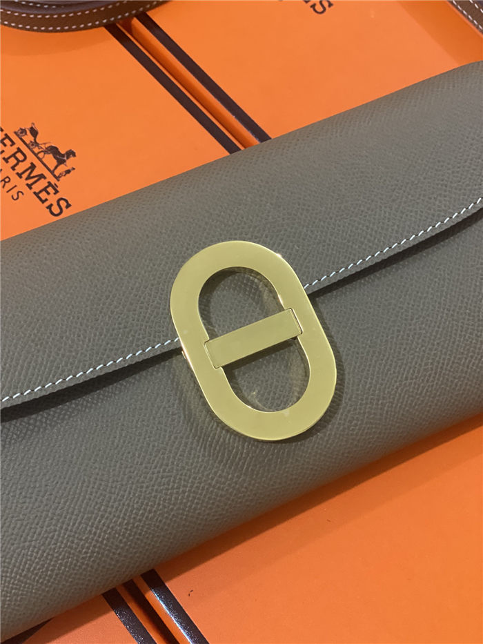 Hermes Chaine D Ancre To Go wallet Epsom calfskin WAX Etoupe High