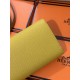 Hermes Chaine D Ancre To Go wallet Epsom calfskin WAX Jaune Ambre High