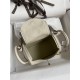 Hermes Lindy Mini Bag Clemence Leather In Cream WAX High