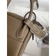 Hermes Lindy Mini Bag Clemence Leather In Etoupe WAX High