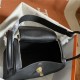 Hermes Lindy 26/30cm Bag Clemence Leather In Black Gold-Metal WAX High