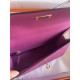 Hermes Kelly Sellier 25 Epsom WAX Purple Pink High