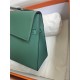 Hermes Kelly Sellier 25 Epsom WAX Green High