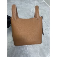 Hermes Picotin 18 Bag Clemence Leather In Camel High