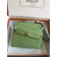 Hermes Kelly Sellier 25 Epsom WAX Green High