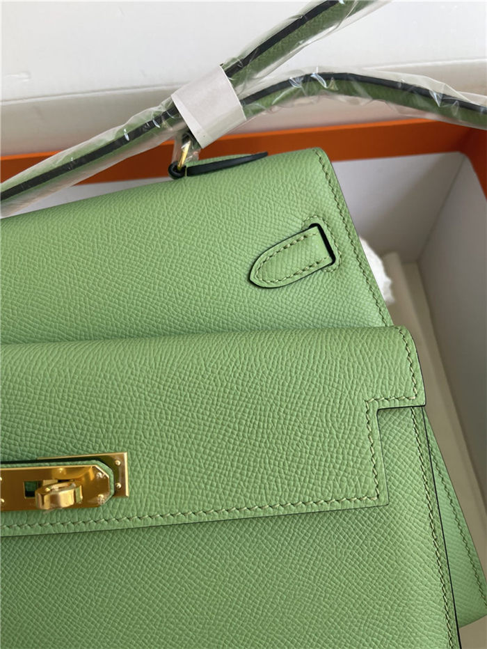 Hermes Kelly Sellier 25 Epsom WAX Green High