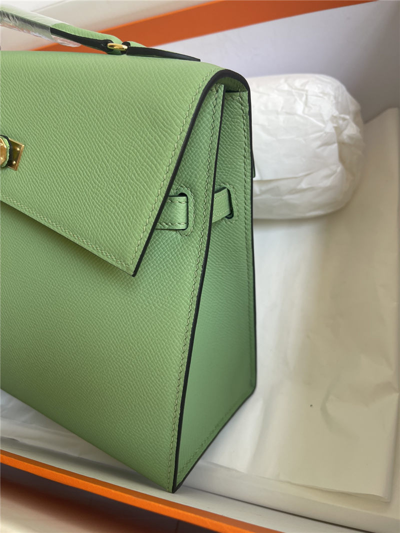 Hermes Kelly Sellier 25 Epsom WAX Green High