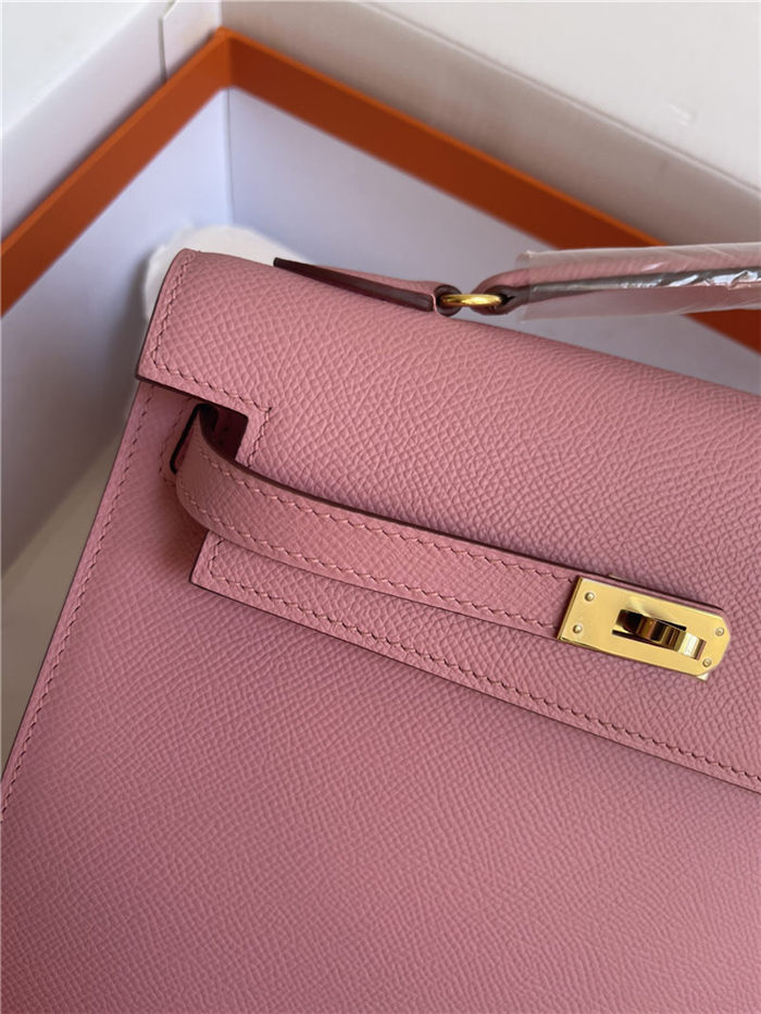 Hermes Kelly Sellier 25 Epsom WAX Pink High