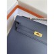 Hermes Kelly Sellier 25 Epsom WAX Navy Blue High