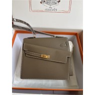 Hermes Kelly Sellier 25 Epsom WAX Etoupe High