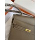 Hermes Kelly Sellier 25 Epsom WAX Etoupe High