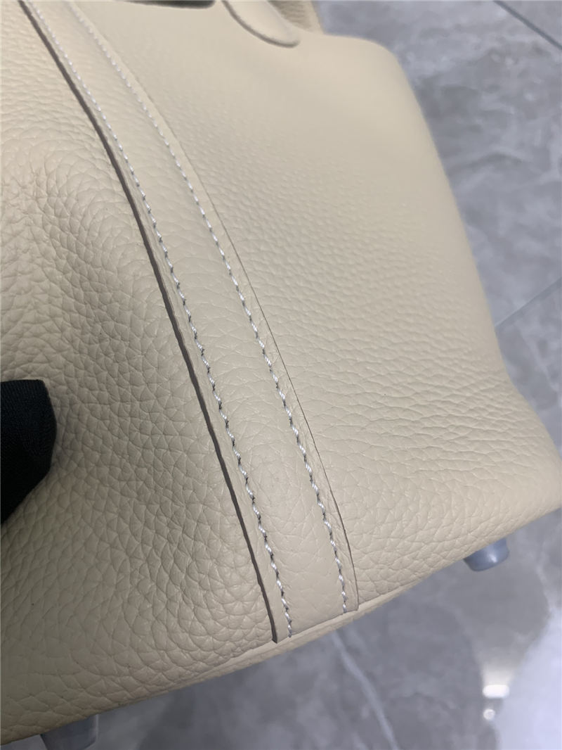 Hermes Picotin 18 Bag Clemence Leather In Beige High