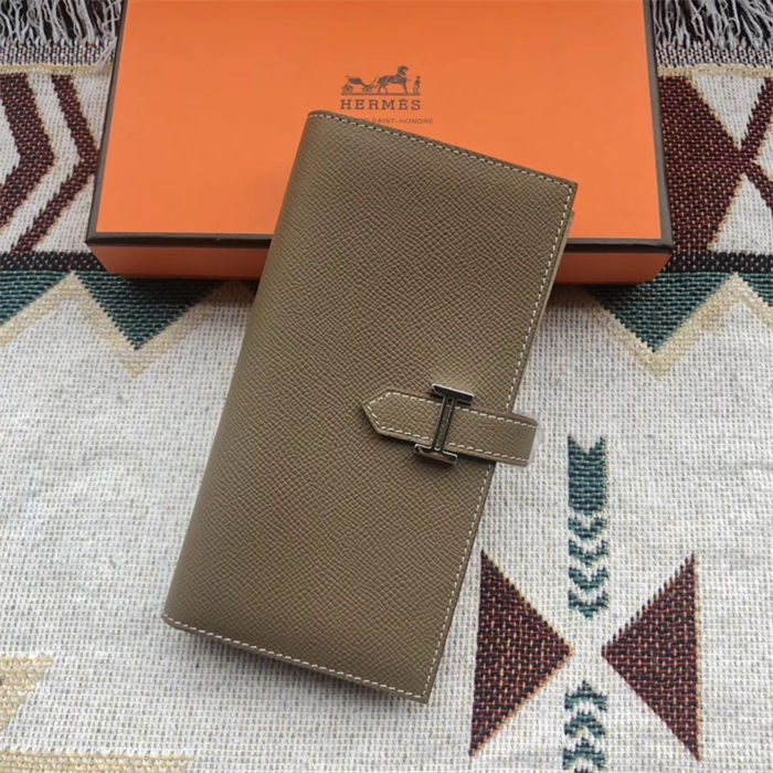 Hermes Bearn Gusset Wallet Epsom Calfskin High