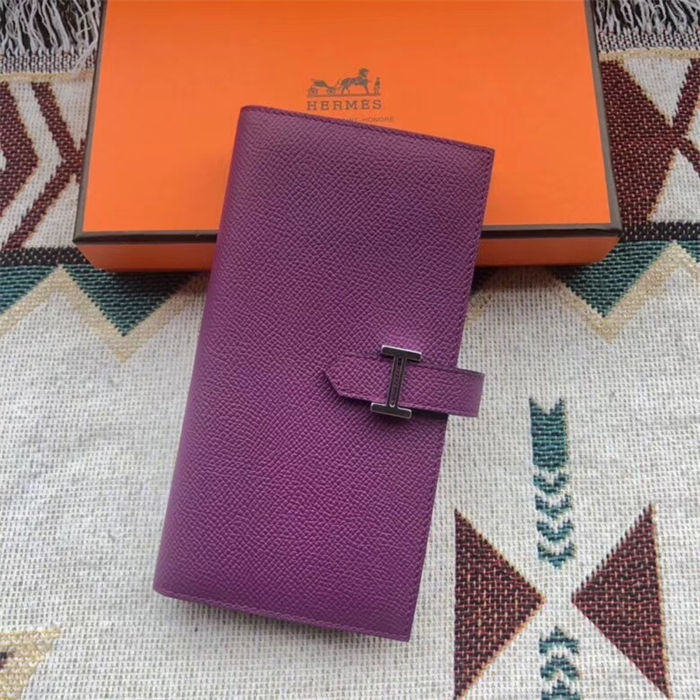 Hermes Bearn Gusset Wallet Epsom Calfskin High