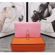 Hermes Dogon Combine Wallet Calfskin In Pink High