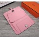 Hermes Dogon Combine Wallet Calfskin In Pink High