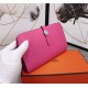 Hermes Dogon Combine Wallet Calfskin In Fuchsia High