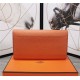 Hermes Constance Long Wallet Calfskin In Orange High