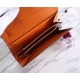 Hermes Constance Long Wallet Epsom Calfskin In Orange High