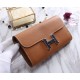 Hermes Constance Long Wallet Epsom Calfskin In Camel High